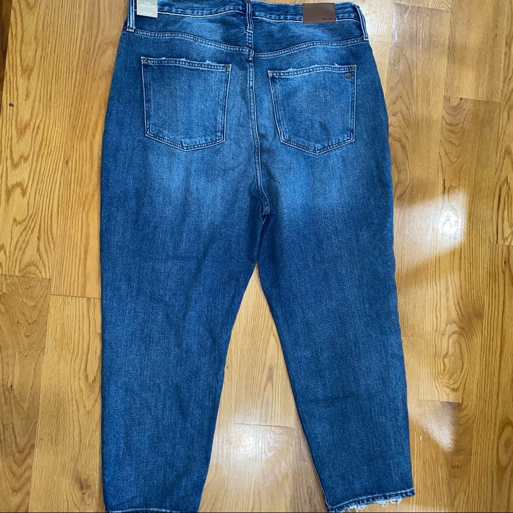 NWT Madewell Mom Jean High rise straight Denim Jeans 34 Downey Wash AG375 - Picture 10 of 16